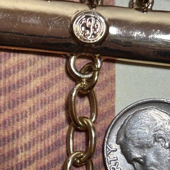 Super Wide Signed RJ Graziano Multi Strand Gold Tone Circle Links Bracelet - Picture 5 of 8